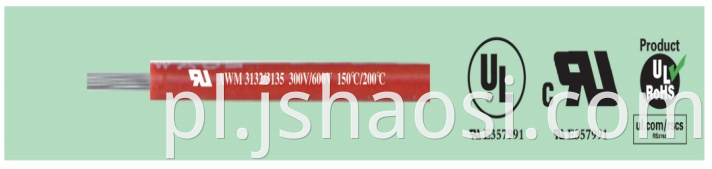 Silicone electrical wire UL3135 24#